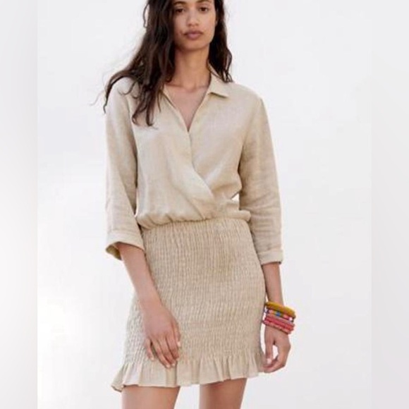 ZARA Linen‎ Valery Dress - Picture 1 of 7
